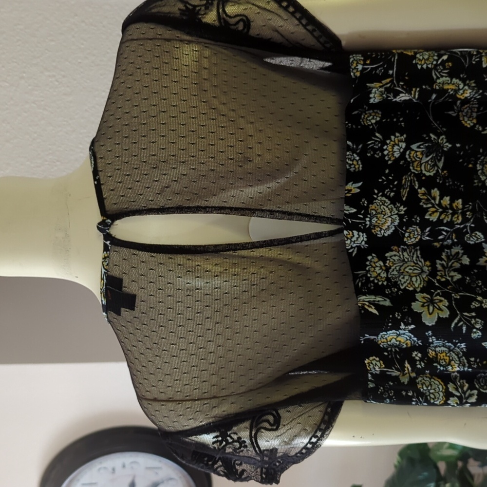 Torrid lace front gauze midi dress - Picture 7 of 13